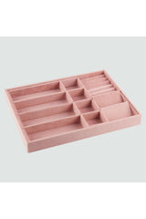 New Suede Pink Drawer Jewelry Organizer Box (AYDINDECOR) - Swordslife