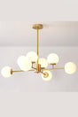 Nida 8 Li Tumbled Plafonyer White Glass Chandelier - Swordslife