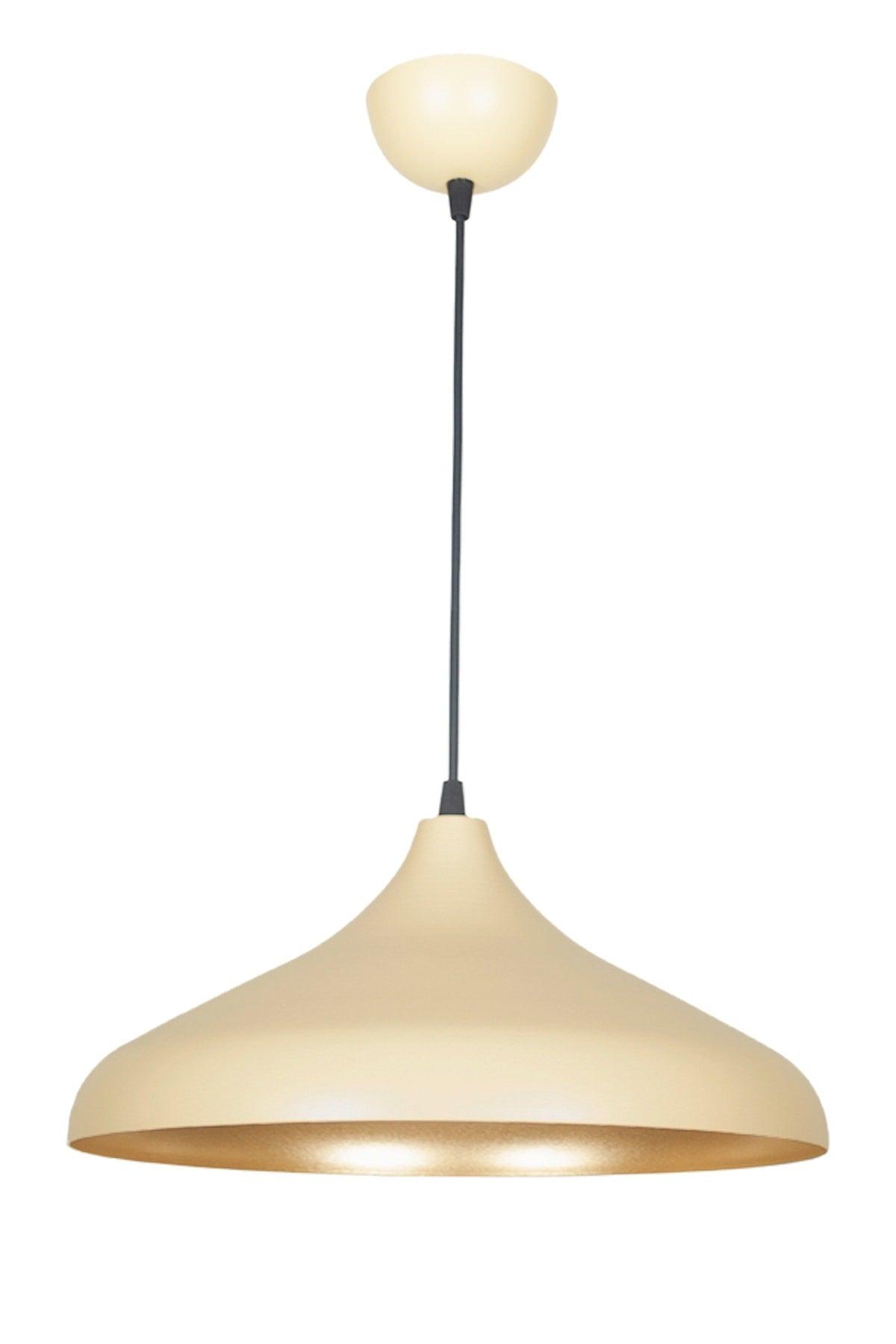 Nil Special Design Retro Rustic Modern Metal Cream Color Pendant Lamp Cafe - Kitchen Single Chandelier - Swordslife