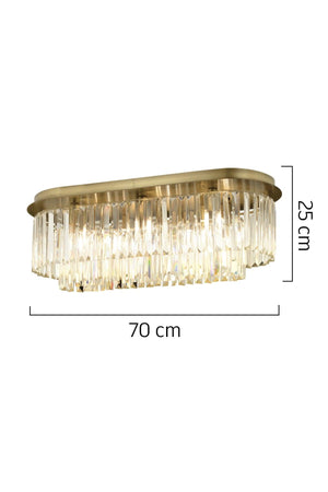 Nilüfer Rechteckig Vintage Crystal Stone Modern Design Esstisch Top Kristal Hall Chandeler - Swordslife
