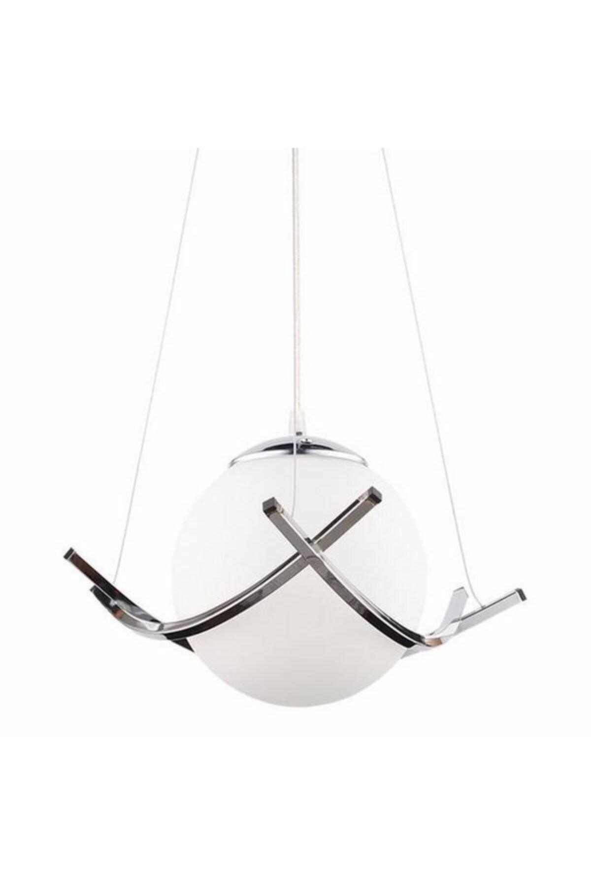 Nisa Luce Modern Single Pendant Lamp - Chrome - Swordslife