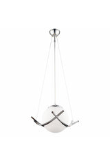 Nisa Luce Modern Single Pendant Lamp - Chrome - Swordslife