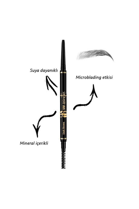 Noir Gun Eyebrow Pencil Dark Brown