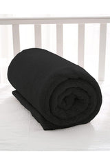 Nomi Baby Blanket Black Newborn Baby Crib Stroller Swaddle Plush Blanket 100x120 Cm - Swordslife