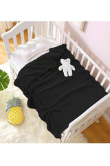 Nomi Baby Blanket Black Newborn Baby Crib Stroller Swaddle Plush Blanket 100x120 Cm - Swordslife