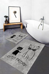 Non-Slip Base Washable 2 Pcs Set 60x100 50x60 Bathroom Carpet Bath Mat Closet Set - Swordslife