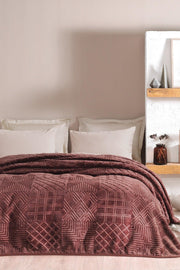 Nova Double Emboss Blanket - Dried Rose - Swordslife
