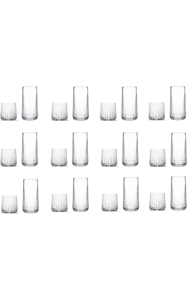 Nova Water and Beverage Glass Set 24 Pcs - Swordslife