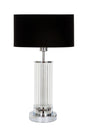 Nuuk Noa Chrome Plated Detailed Modern Glass Lampshade - Black - Swordslife