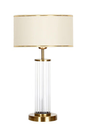 Nuuk Antique Leg Modern Special Design Glass Lampshade - Cream with Gold Stripe - Swordslife