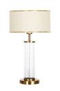 Nuuk Antique Leg Modern Special Design Glass Lampshade - Cream with Gold Stripe - Swordslife