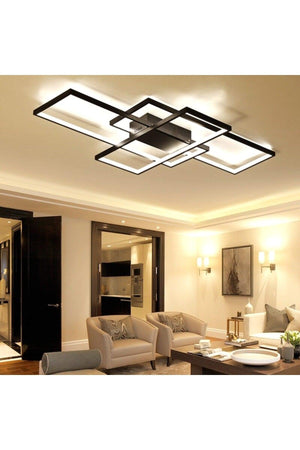 Oblong Sharp Corner Ceiling Type Led Chandelier 110x80 cm - Swordslife