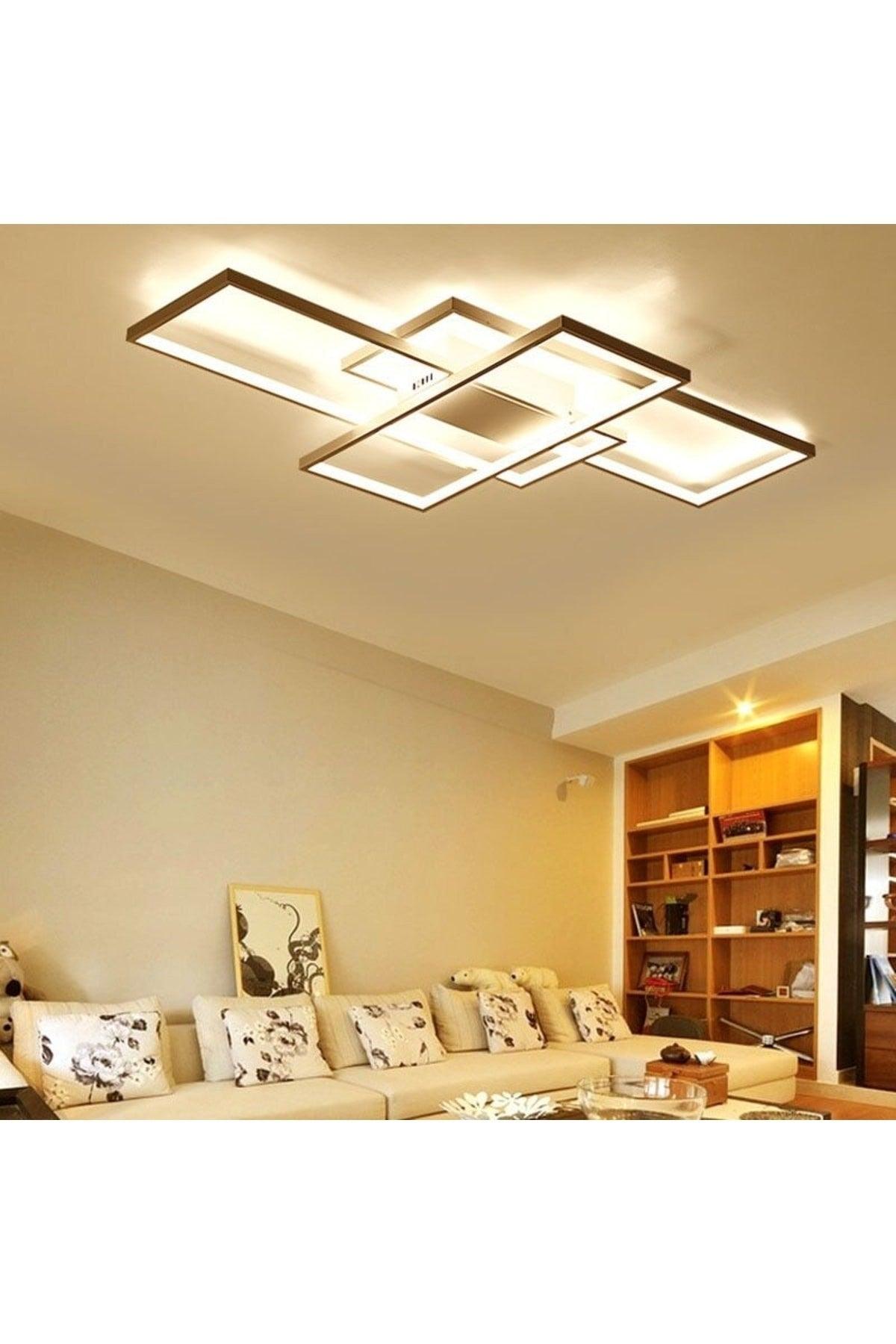 Oblong Sharp Corner Ceiling Type Led Chandelier 110x80 cm - Swordslife