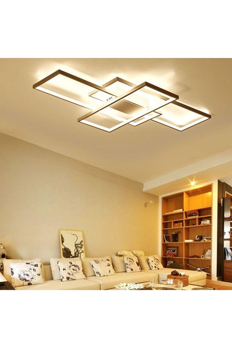 Oblong Sharp Corner Ceiling Type Led Chandelier 110x80 cm - Swordslife