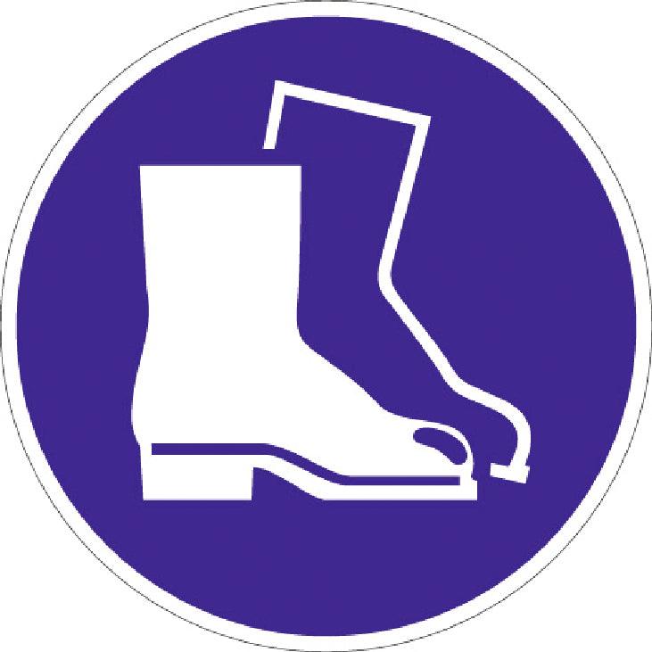 Bid Sign - Use Foot Protection / Ø200 / Foil - Swordslife