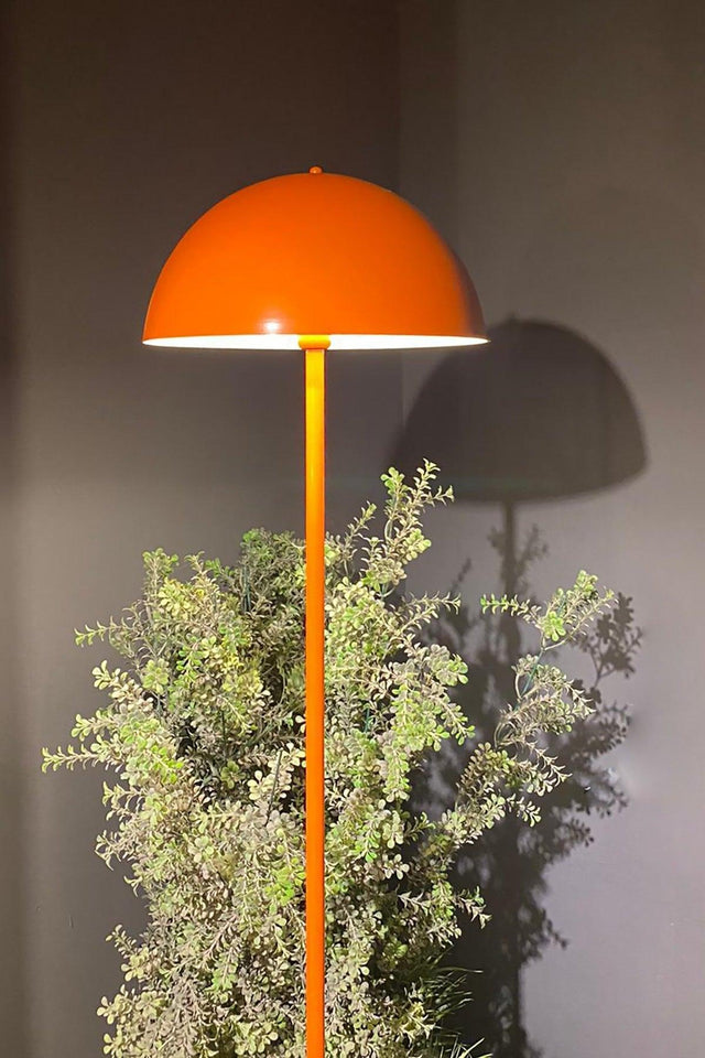 Orange Floor Lamp Modern Decorative Metal Living Room Study Room Floor Lamp 170 Cm Cable - Swordslife