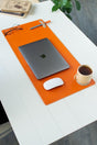 Orange Table Mat- Laptop Pad - Desk Mat