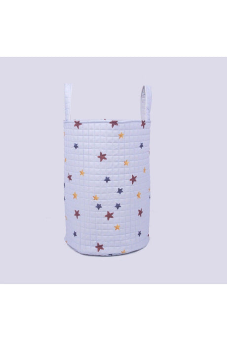 Organic Cotton Baby Toy And Laundry Basket - Colorful Star Themed - Swordslife