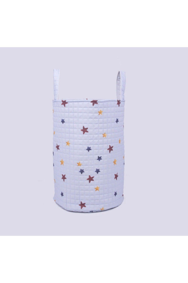 Organic Cotton Baby Toy And Laundry Basket - Colorful Star Themed - Swordslife
