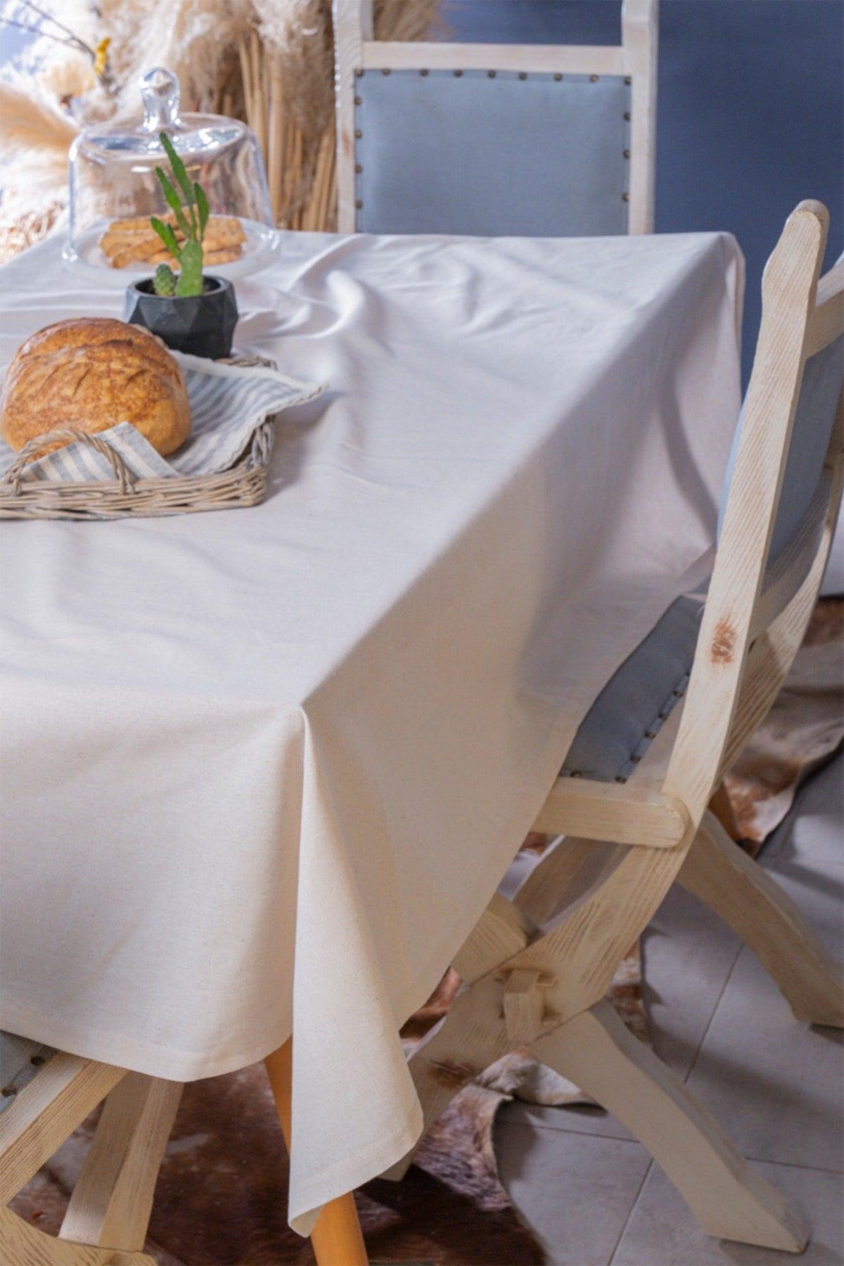 Organic Raw Linen Tablecloth - Swordslife