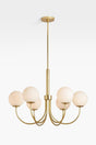 Orillia - 6 Arm Chandelier (Matte Gold) - Swordslife