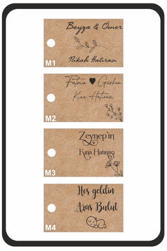 35 pieces kraft paper shipping labels 3 x 5 cm perforated
