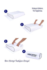 Orthopedic Neck Support Pillow Orthopedic Pillow 60x40x10/8 cm - Swordslife