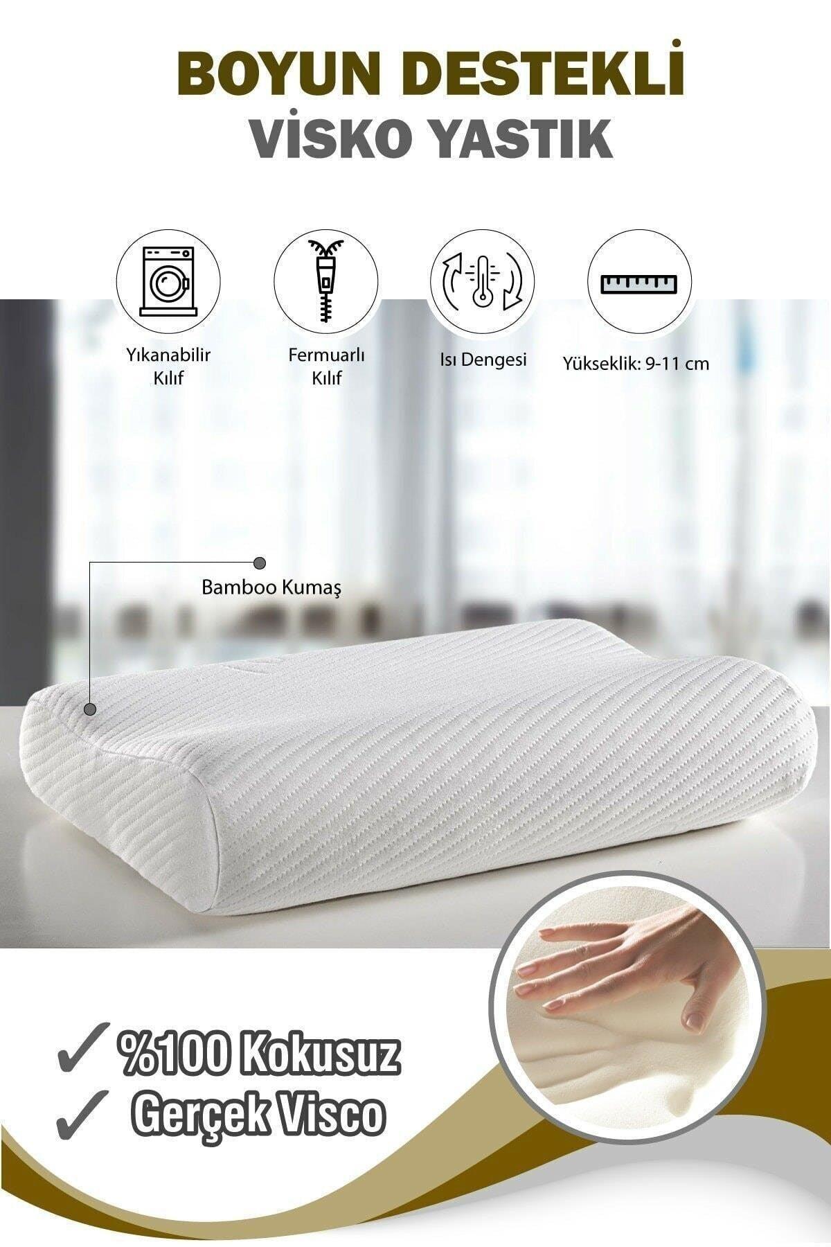 Orthopedic Visco Neck Pillow Neck Straightening Hernia Pain Relief Pillow For Comfortable Sleep - Swordslife