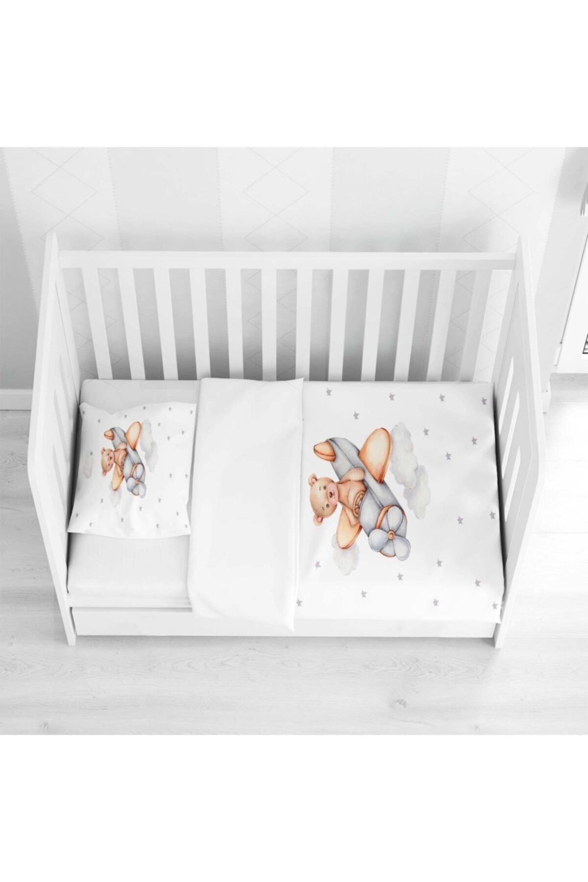 Osso Airplane Teddy Bear Animal Patterned Crib