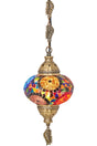 Ottoman Authentic Mosaic Single Ceiling Pendant Lamp Chandelier Night Light, Multicolor - Swordslife
