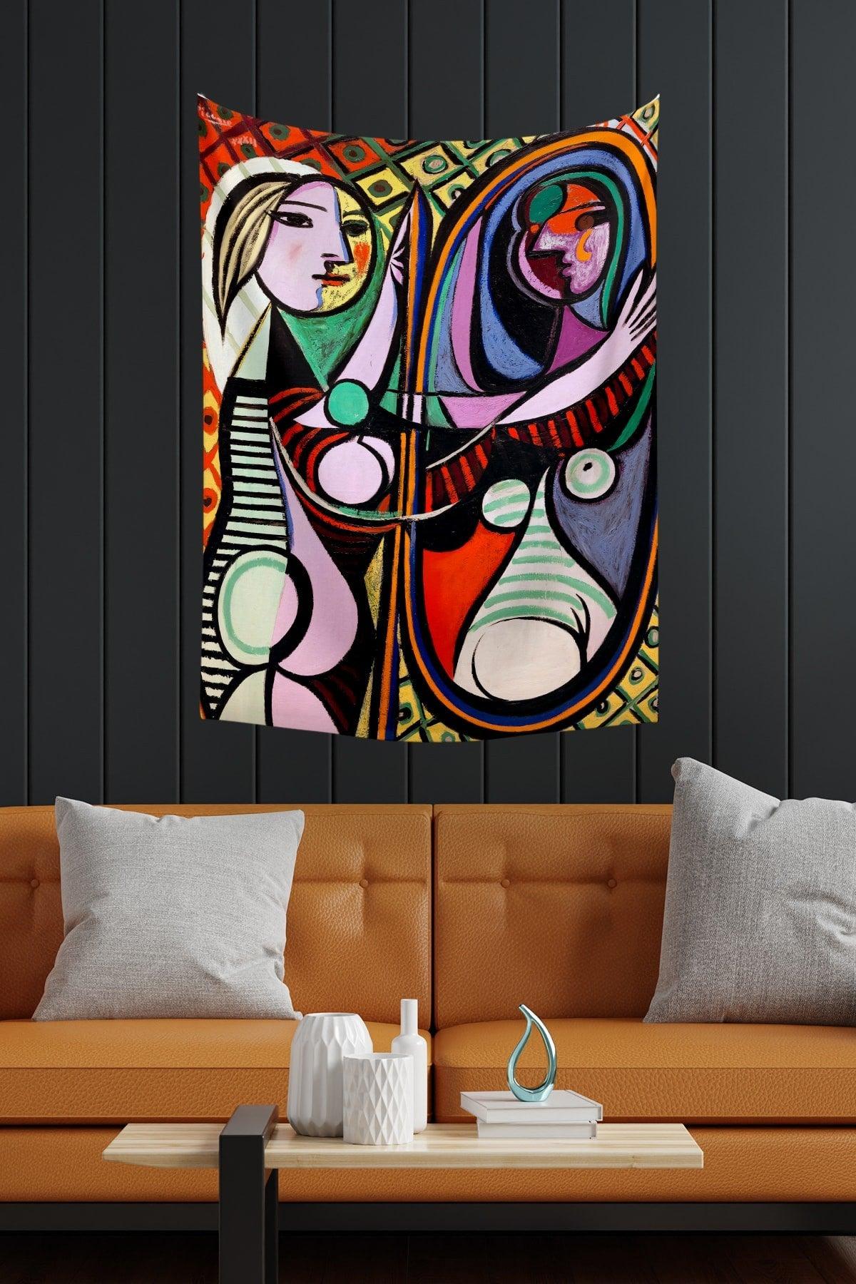 Pablo Picasso Girl in Front of the Mirror Wall Covering Carpet 140x100 Cm-70x100 Cm - Swordslife