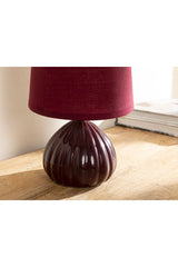 Palin Lampshade 12x12x24 Cm Dark Claret Red - Swordslife