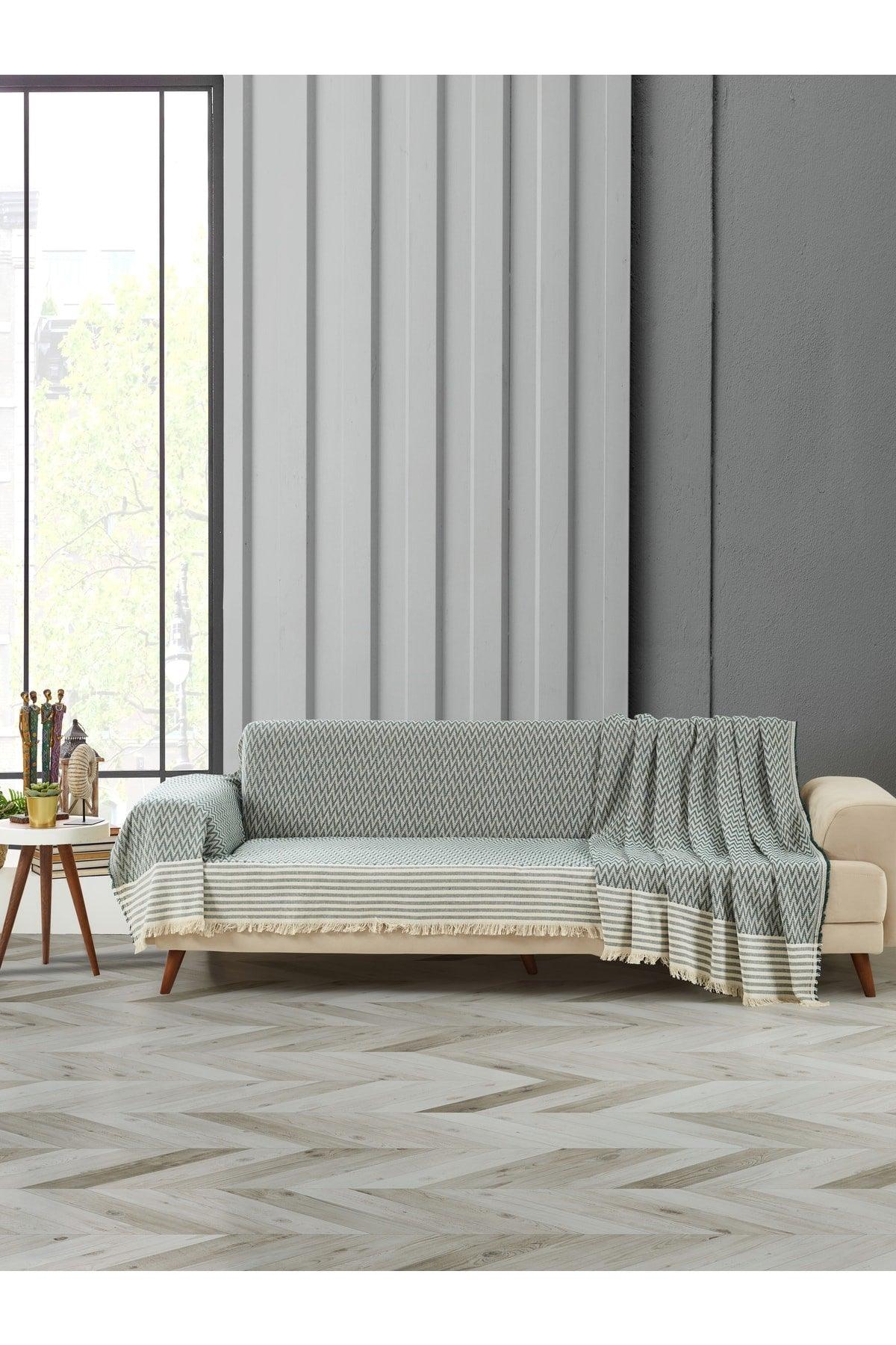 Cotton Arm Cover 3m Sofa Sofa Sofa Bed Cover Special Non-Slip Design Multi-Purpose Cover - Green - Swordslife