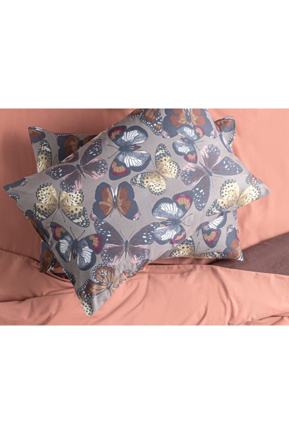 Papilions Cotton 2-Pack Pillowcase 50x70 Cm Green - Swordslife