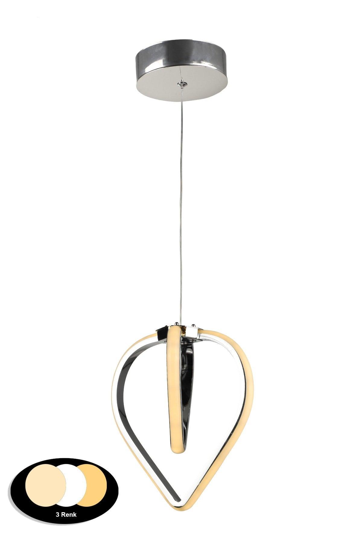 Pars 3 Color Led Chandelier Chrome - Swordslife