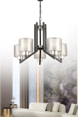 Pars 5 Li Modern Mica Headed Pendant Chandelier - Swordslife