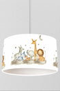 Cute Animals on Pastel Colored Clouds Children's Room Pendant Lamp Chandelier - Swordslife