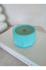 Pastel Decor 100% Soy Wax Apple Scented Handmade Natural Aromatherapy Concrete Candle - Swordslife