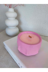 Pastel Decor Cherry Blossom Scented 100% Soy Wax Handmade Natural Aromatherapy Concrete Candle - Swordslife