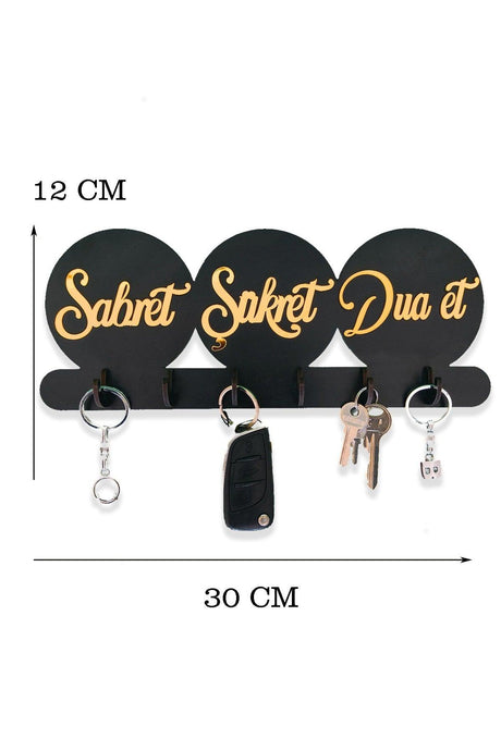 Patience Gratitude Pray Decorative Key Holder