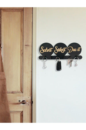 Patience Gratitude Pray Decorative Key Holder