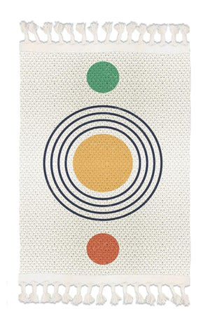 Patterned Washable Modern Single Bath Mat Carpet Vintage Woven Rug 50x80cm Byns-10 - Swordslife