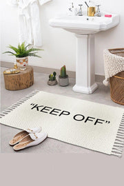Patterned Washable Single Bath Mat Carpet Vintage Woven Rug 50x80cm Byns-09 - Swordslife