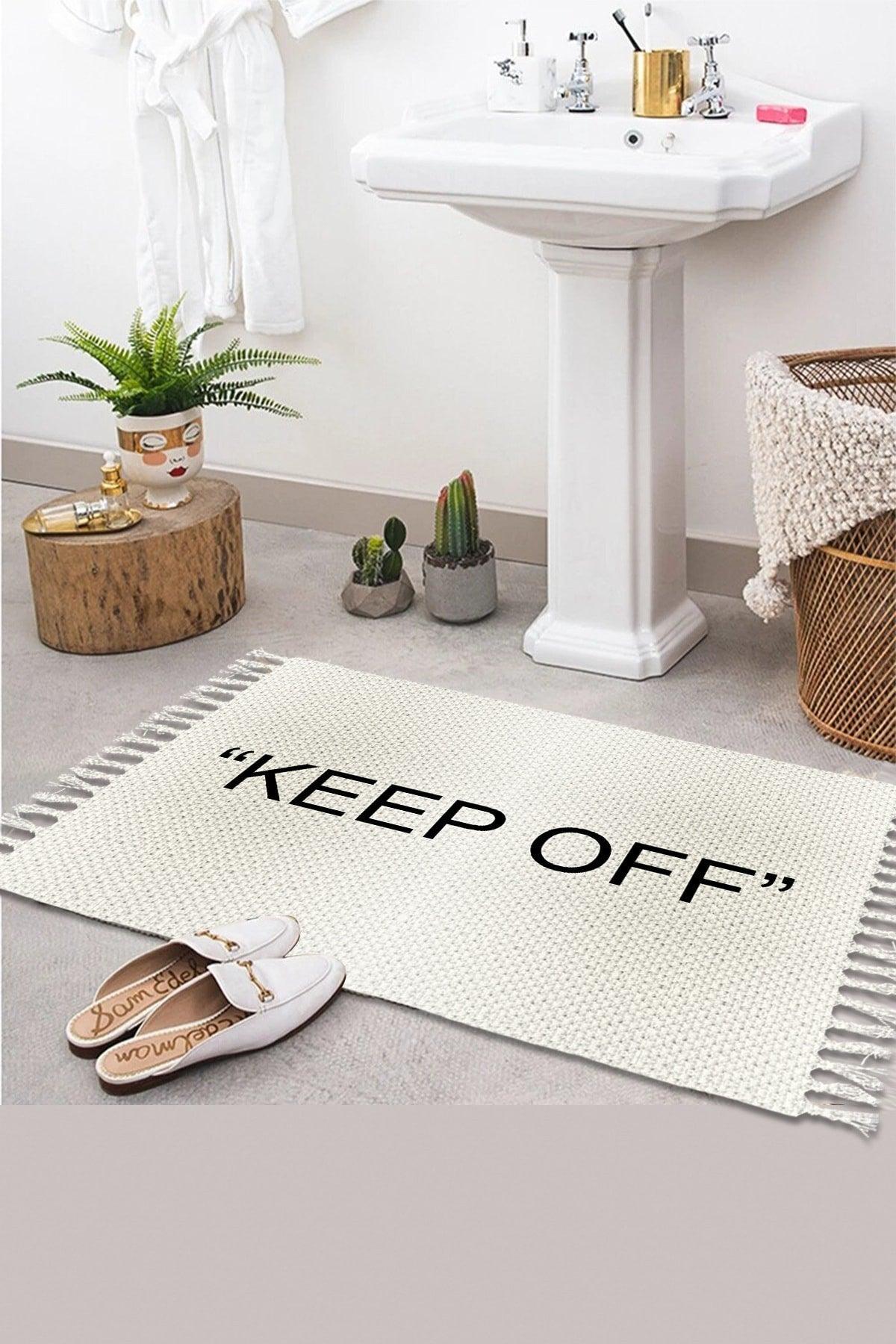 Patterned Washable Single Bath Mat Carpet Vintage Woven Rug 50x80cm Byns-09 - Swordslife