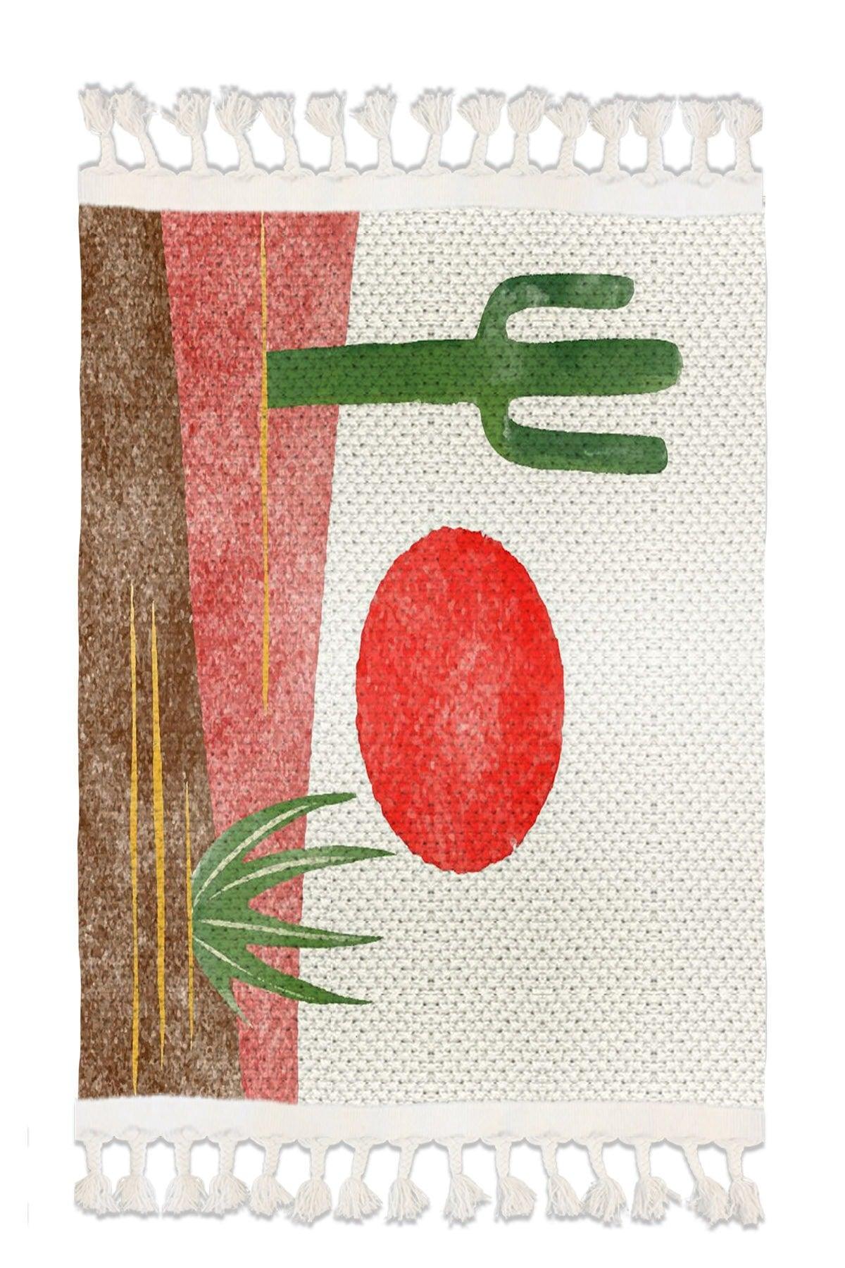 Patterned Washable Single Bath Mat Carpet Vintage Woven Rug 50x80cm Byns-12 - Swordslife