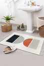 Patterned Washable Single Bath Mat Rug