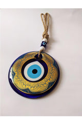 Patterned, Straw Thread 13x13 Cm Glass Evil Eye Beads Wall Ornament - Swordslife