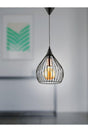 Pear Single Black Pendant Chandelier - Swordslife