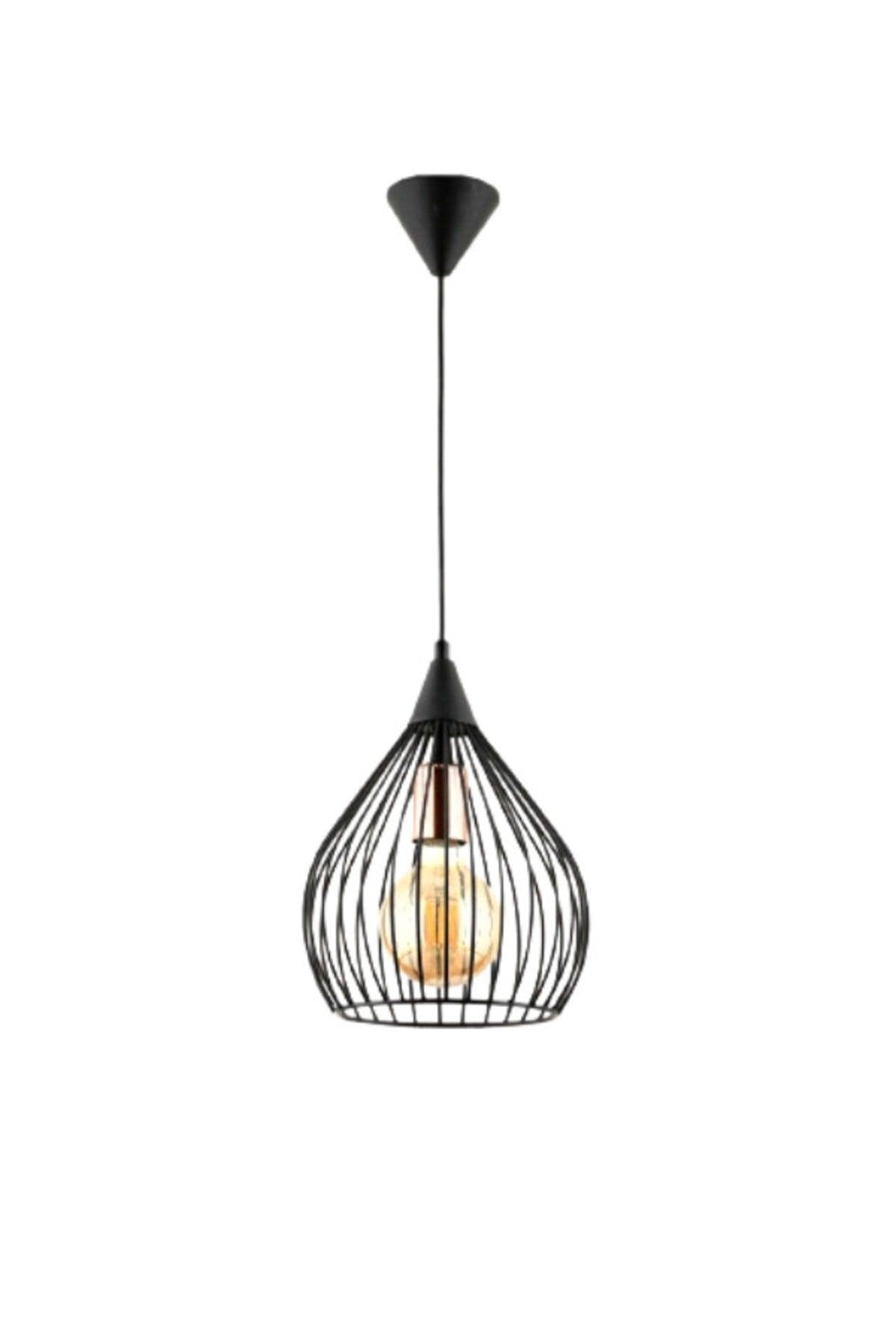 Pear Single Black Pendant Chandelier - Swordslife