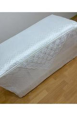 Pearl Satin White Quilt Hurcu Quilted Dowery Bundle 50x50x100 - Swordslife